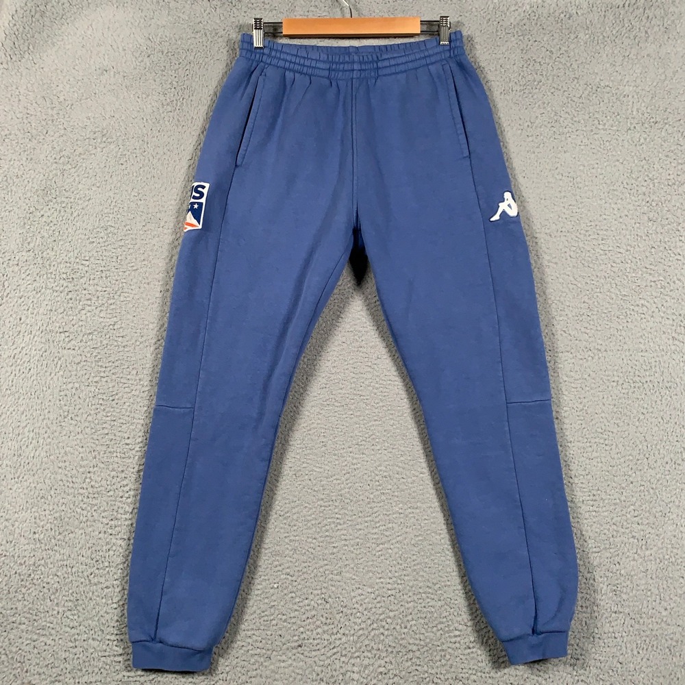 Kappa US Ski & Snowboard Team Sweatpants Mens Medium Blue Athletic Fleece Jogger